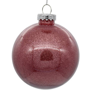 Clear Ornament with Glitter Interior