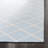 Rodgers Hand Woven Flat Weave Wool/Cotton Geometric Rug in Light Blue/Ivory-328215747