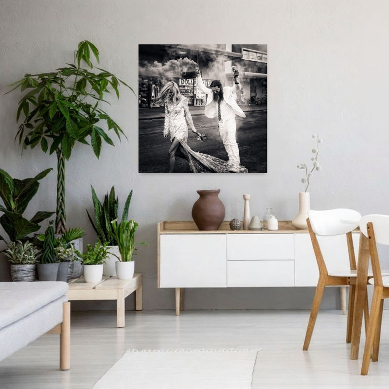 Art mural urbain moderne et romantique Edgy, H 36 po x l 36 po