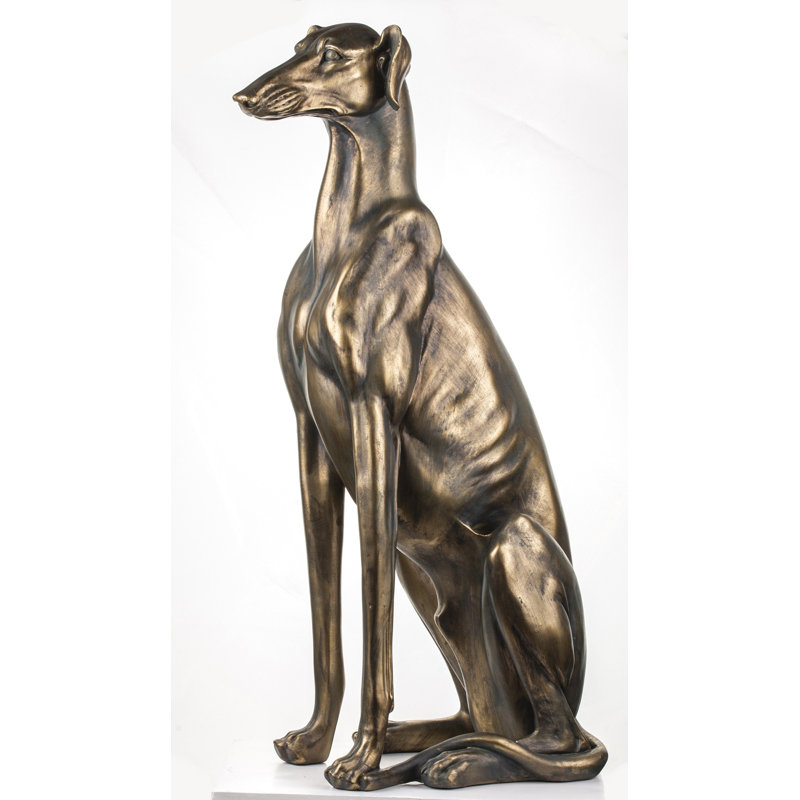 Clodette Statue Decorative Object, Gold/Black