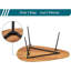 Table basse Mid-Century moderne pour le salon Petite table basse Rustic Oval-1910577828
