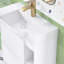 Meuble-lavabo mural simple 23,6 po avec comptoir en céramique-133699741