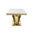 Rectangular Dining Table with Diamond-Shaped Base-1842300804