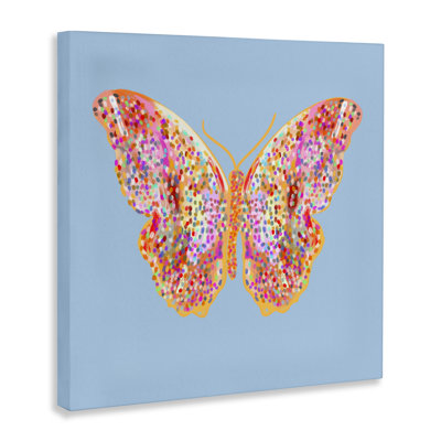 Toile papillon mouchetée brillante, design par Ashley Singleton