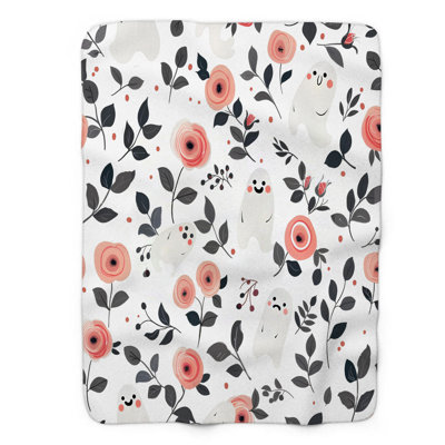 Petal Phantoms - 1 pièce Sherpa Premium couverture 0142