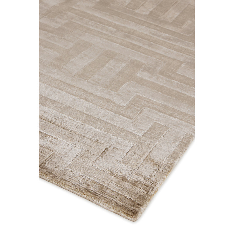 Smooch Geo Silk Area Rug, Rectangle 8' x 10'