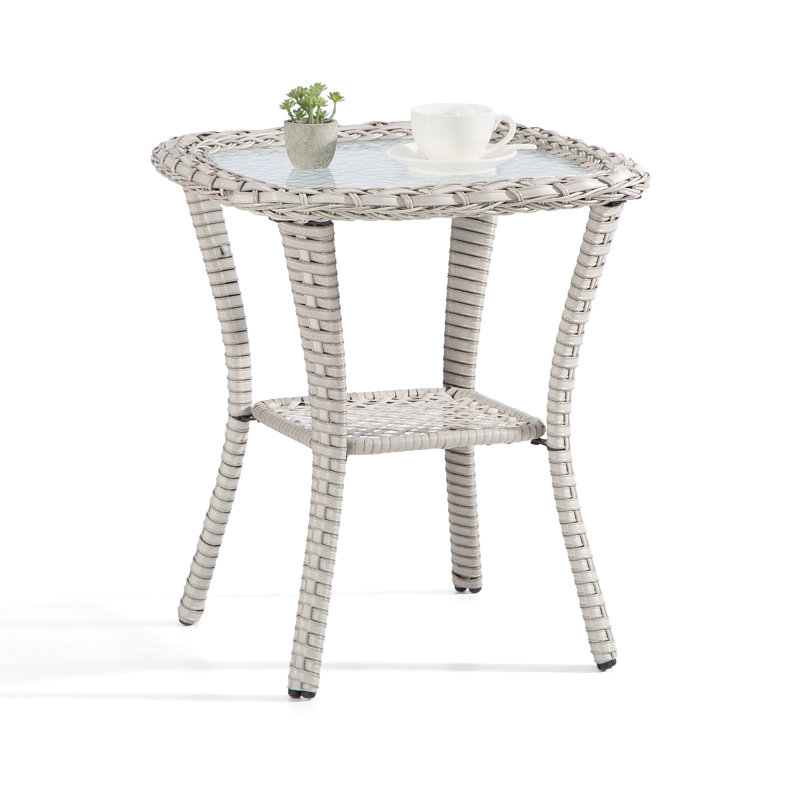 Stanback Square Metal Outdoor Side Table , 20'' in. W 20'' in. D