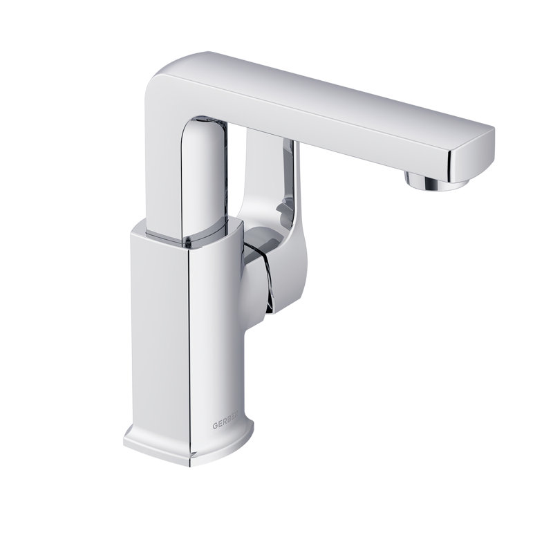 Robinet de salle de bain à poignée simple avec drain Touch-Down en métal poli de 1,2 gallon par minute Gerber Tribune - Design transitionnel moderne, installation facile à 1 trou en chrome