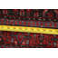 Tapis rouge noué à la main de conception unique 4 pi 1 po x 5 pi 3 po Jermaria