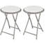 Tabouret pliant sans dossier de 18 po Aloy avec capacité de 225 lb, 2 paquets (blanc)-1839432223