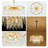 Modern 10-light 2-tier Gold Tassel Crystal Chandelier Adjustable Height For Living Room Entryway With No Bulbs Included