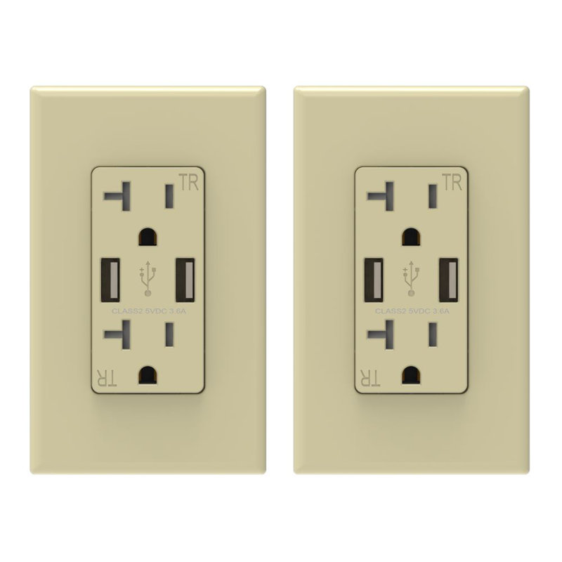 20 Tamper Resistant Duplex Outlet, 2