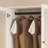 20" D Armoire Wardrobe Closet With Fluted Glass, 71" H Clothing Storage Cabinet With Hanging Rod And Soft-Close Doors-1198494114