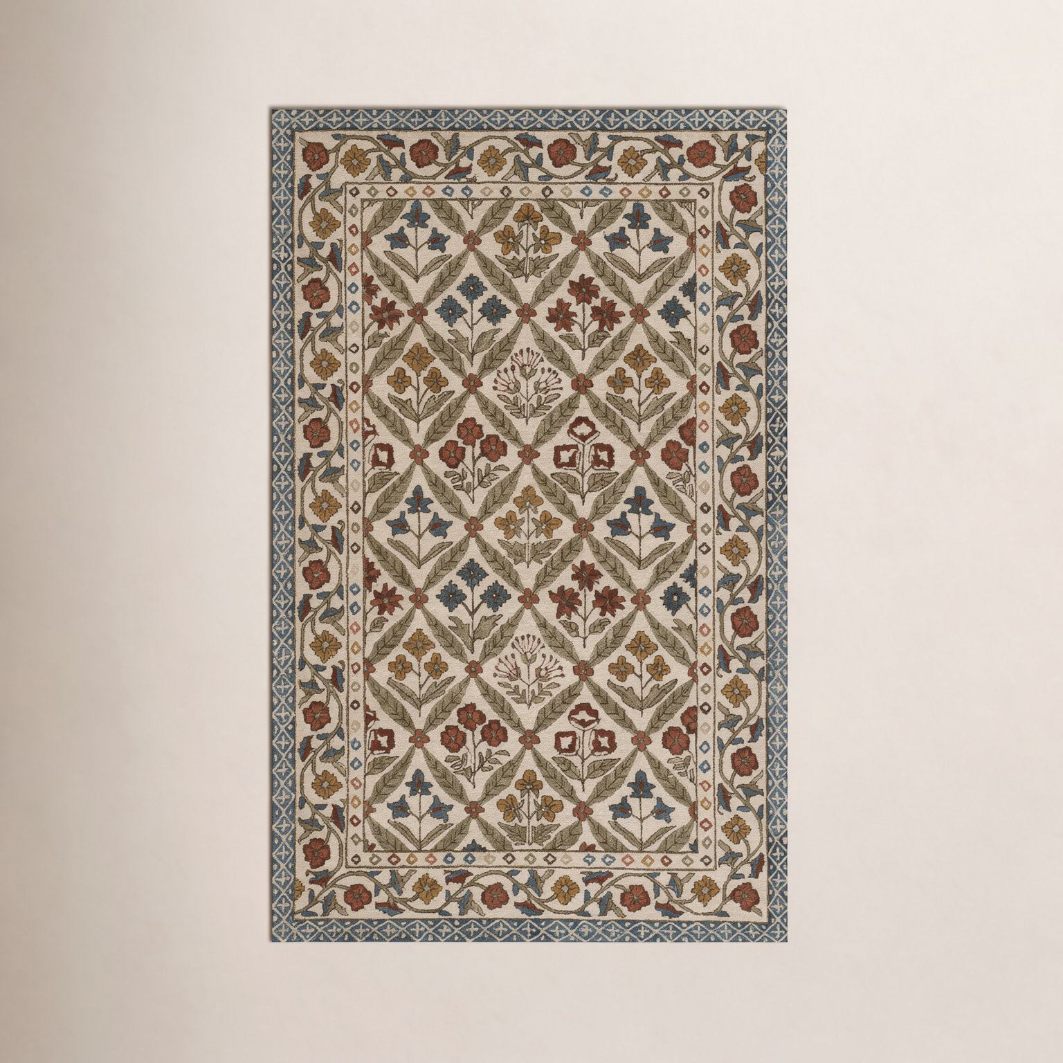 Alice Handmade Wool Rug, Rectangle 3'6" x 5'6"