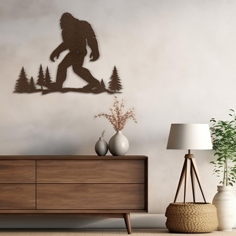 Décoration murale en métal, H 20 po x l 30 po x P 0,05 po, Bronze