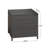  Alexandia Outdoor Square Rattan Wicker Side Table With Storage-1096786031
