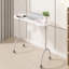 Table de manucure pliante portable avec lampe à DEL et ventilateur collecteur de poussière - Station mobile tout-en-un Nail Tech pour un usage domestique et professionnel, 4 roues verrouillables, coussin de poignet et sac de transport, rose / blanc / no-411815521