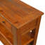 Console en bois de pin massif 48 po, table d'appoint moderne avec 3 tiroirs de rangement et 2 tablettes. Facile à assembler (brun)-1668560194