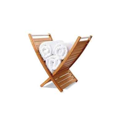 Wood 2 Towel Rack
