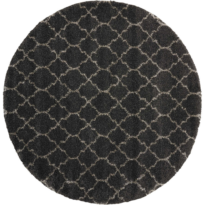 Youn Moroccan Indoor Rug, Round 7'10"