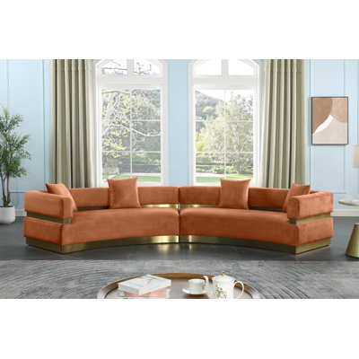 Kiz 148'' Velvet Sofa