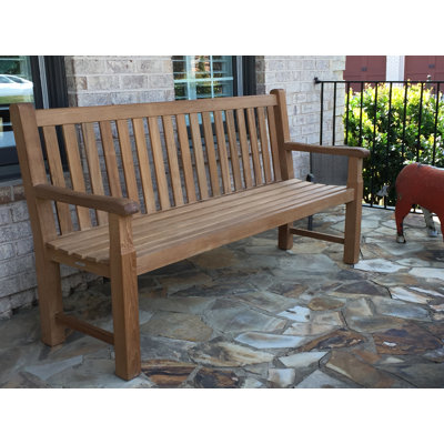 Charleston Solid Wood Teak Outdoor Bench