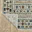 Tapis gris / noir en polypropylène tissé à la machine Southwestern-733461027