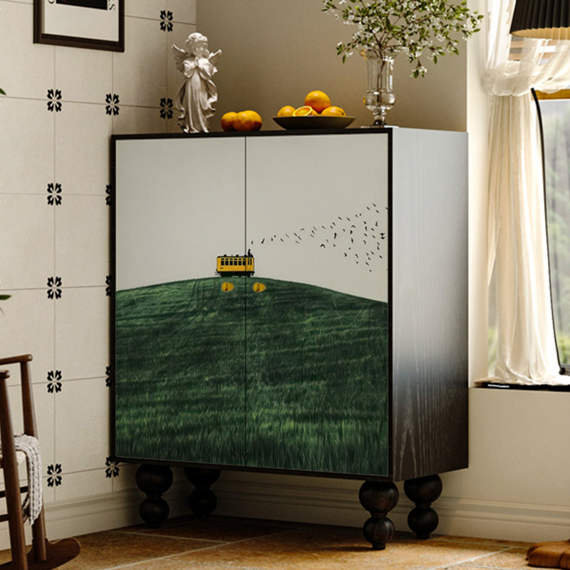 French Minimalist Style Accent Cabinet
