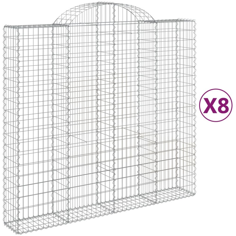 Briceida Silver Galvanised Iron Fencing, 200cm H x 200cm W x 50cm D