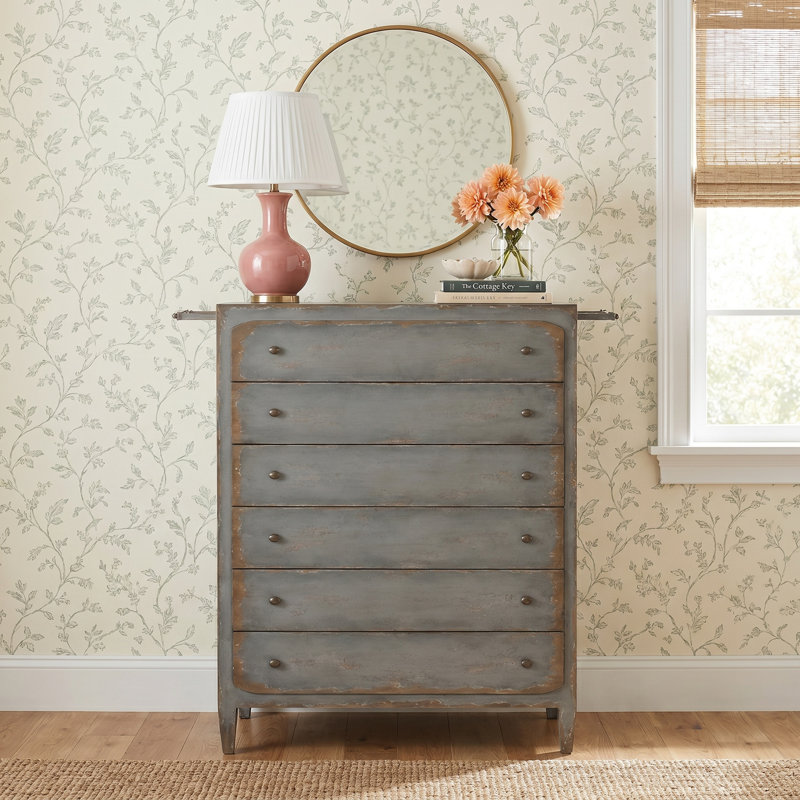 Chamberlain 45'' W 6 - Drawer Dresser, Black