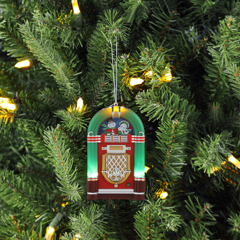 4.5'' Elves Lighted Holiday Shaped Ornament, Green
