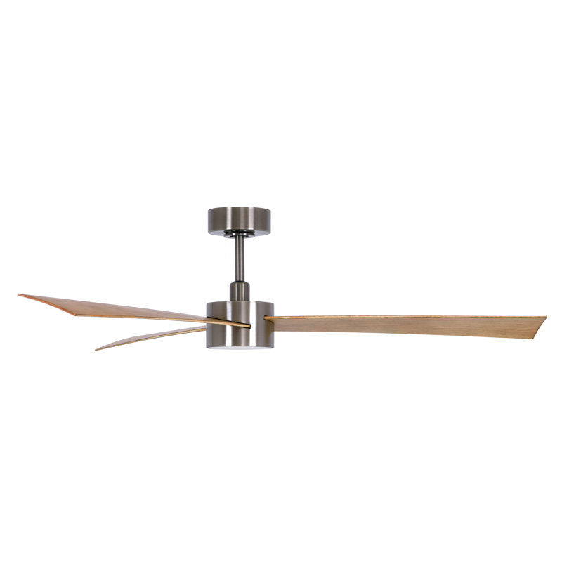 Audri 132cm Ceiling Fan with Light Kit, Teak