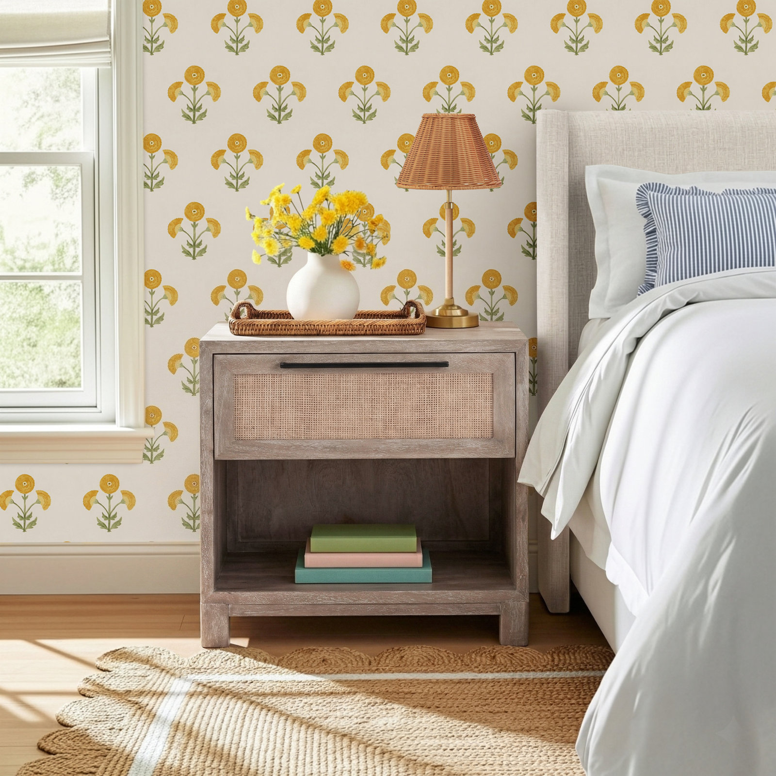 Cara Cane Nightstand