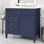 Meuble-lavabo de 36 pouces avec lavabo supérieur intégré, armoire de rangement de style moderne, 2 tiroirs et tiroir coulissant