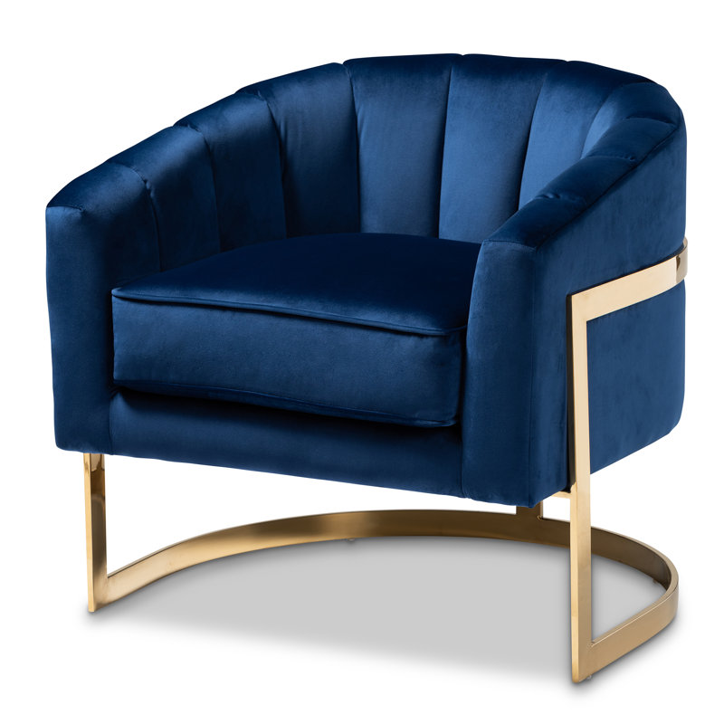 Velvet Barrel Chair