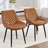 Faux Leather Upholstered Metal Dining Chair-957567222-957567223