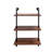 Industrial Pipe Shelf 3 Tier and 2 Tier Wall Mounted Shelves 36in Wood Display Shelves, and 3 additional hooks,Farmhouse Kitchen Bar Shelf, DIY Bookshelf Unit Hanging Wall Shelves for Bedroom