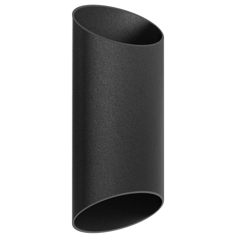 LED Wall Light, 16" H x 7" W x 4.7" D, Black
