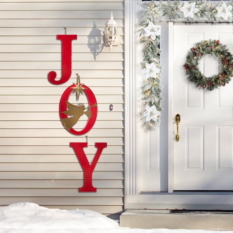 Piquet de Noël en métal Joy