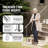 Transitional Stair Handrail 180cm Stainless Steel 1 Piece Black Double Column