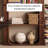 Floor standing solid wood bookcase