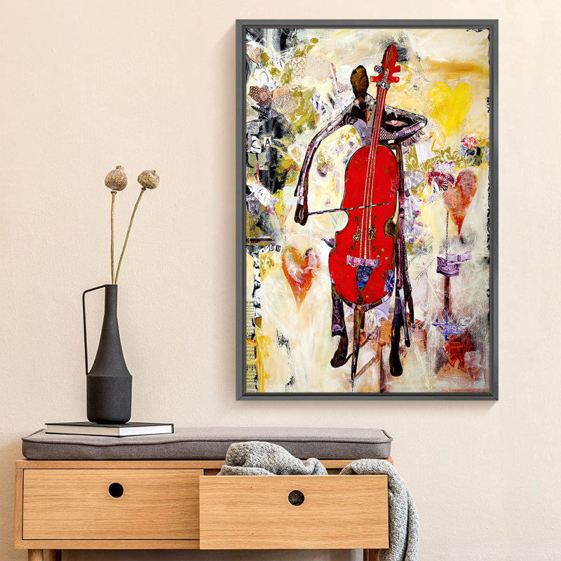 «In the Groove», reproduction d'art sur toile simple, Cadre noir, H 16 po x l 12 po x P 1,5 po