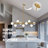 9 - Light Dimmable Sputnik Linear Chandelier-39492378