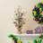 21"H Lighted Mardi Gras Fleur-De-Lis & Berry Table Tree