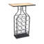 12 Bottle Console Wine Bottle Rack Black