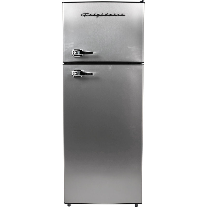 Frigidaire 7.5 Cu Ft Stainless Steel Compact Refrigerator with Freezer
