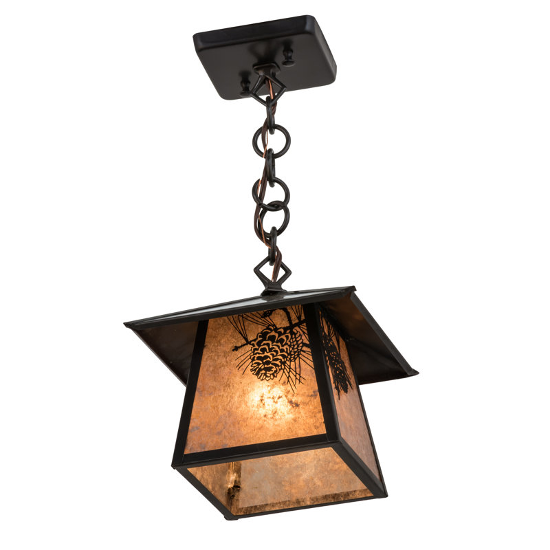 1 - Light Pendant, 17" H x 11.75" W x 8.25" D