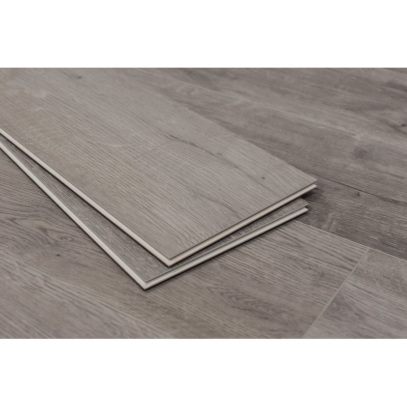 Planche de vinyle SPC 7 po x 7 po x 7 po, Gris tranquille