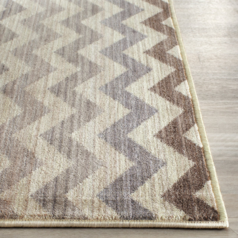 Shirebrook Chevron Hand Woven Area Rug, Rectangle 155 x 229 cm