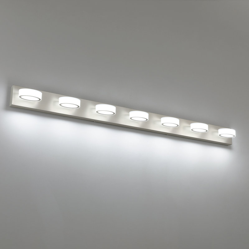 Dimmable LED Vanity Light 5500K, 270° Rotatable Design, 7, Brushed Nickel